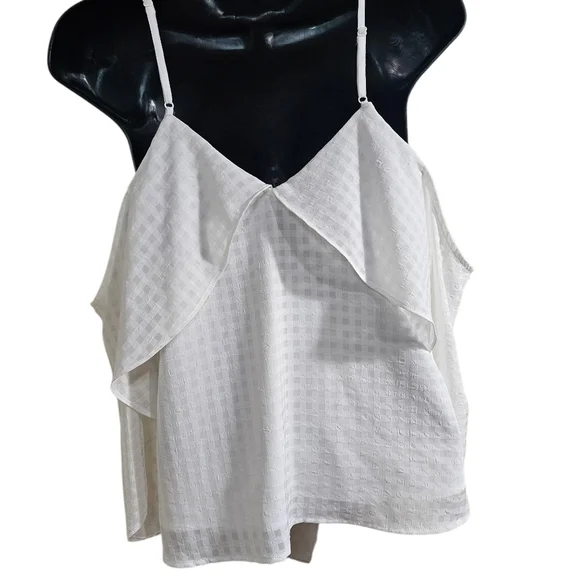 The Fifth Label White Open Shoulder Spaghetti Strap Blouse Small - Picture 2 of 8